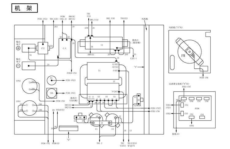 OTC AVP360 機(jī)架零部件分解圖