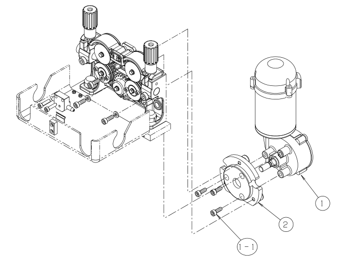 OTC Daihen (歐地希) 送絲機(jī) CM7402/CMW-742-C 送絲電機(jī)分解圖