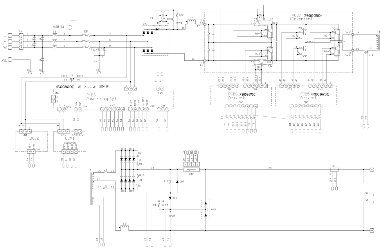 OTC Daihen M350 焊機(jī)電氣圖（二）