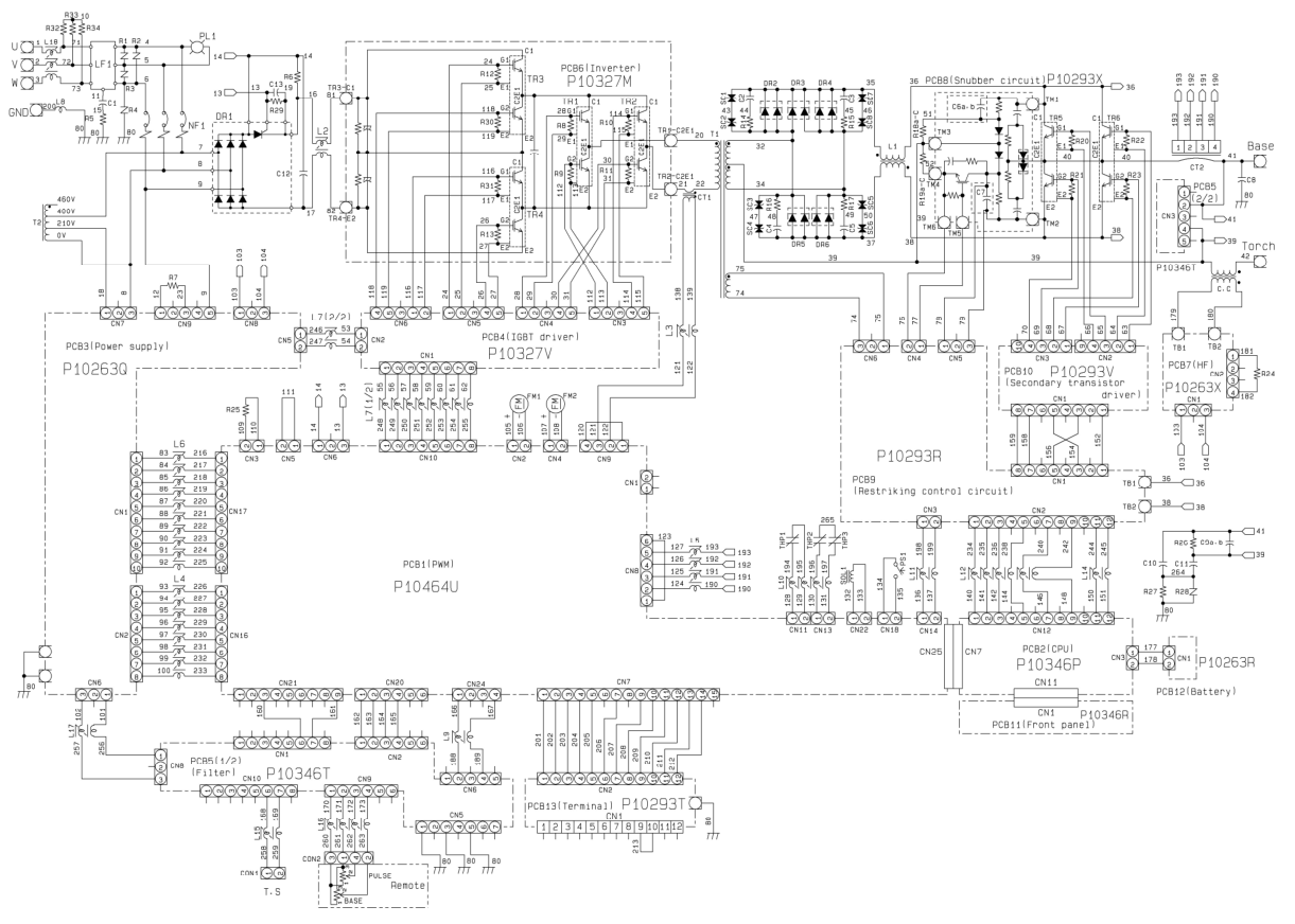 OTC Daihen (歐地希) DA300P 電氣圖