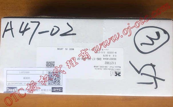 OTC Daihen L10725H00 減速機(jī)包裝