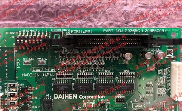 OTC Daihen L20365C00 接口特寫 OTC Daihen L20365C00 通訊板接口