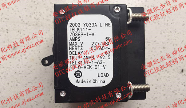 4614-109原裝OTC焊機(jī)開關(guān)斷路器 OTC開關(guān)斷路器4614-109側(cè)面細(xì)節(jié)