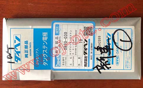 OTC Daihen 鈰鎢極 0870-030 包裝細(xì)節(jié)