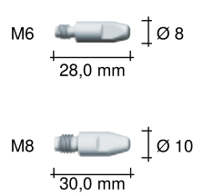 賓采爾A360導電嘴M6和M8