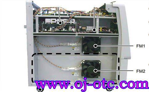 OTC M350L 焊機(jī)左側(cè)風(fēng)機(jī)位置 FM1 FM2 對(duì)應(yīng) 100-1429